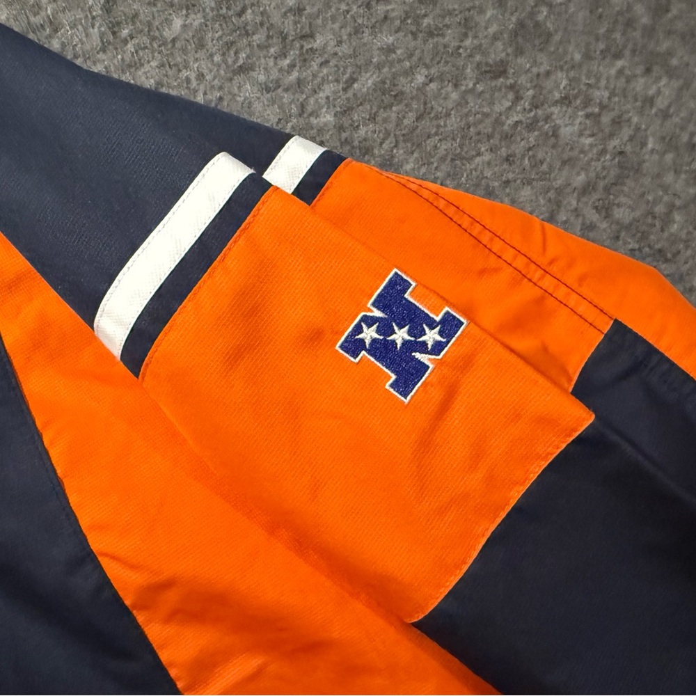 Chicago Bears Pullover Jacket Mens S VNeck Lined Side Zip Embroidered colorblock - Picture 4 of 15